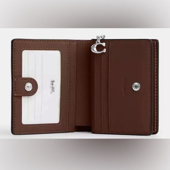 COACH Snap Wallet In Signature Canvas With Banana Print Bag Purse - Picture 10 of 11